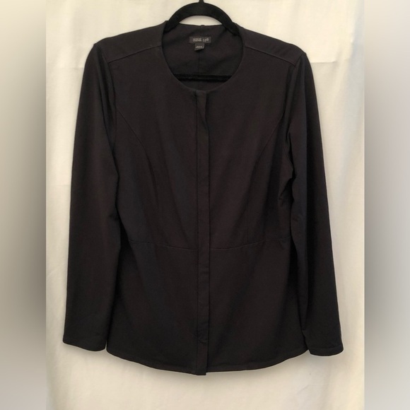 J Jill Wearever Collection Black Stretch Full Zip Jacket Size Small - Picture 16 of 16